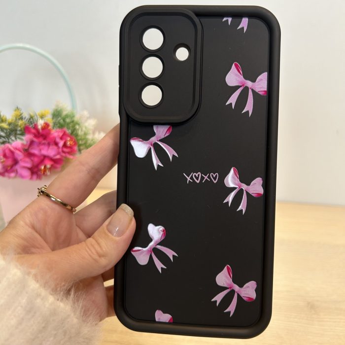 Чохол на Samsung A26 5g силіконовий з малюнком TPU Pictures Case чорний з бантиками - Зображення 2