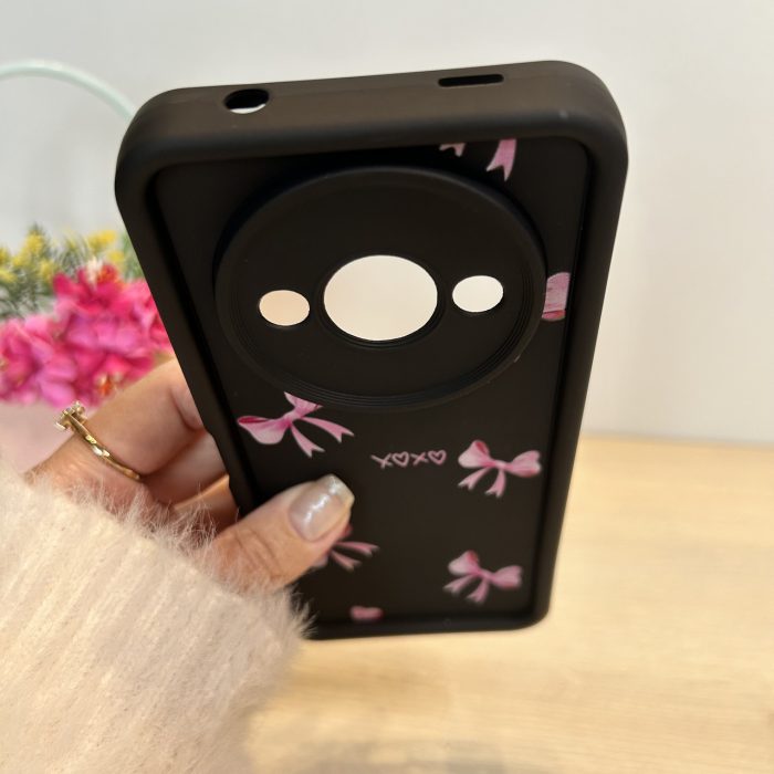 Чехол для xiaomi redmi A3 силиконовый с рисунком TPU Pictures Case черный с бантиками - Зображення 6