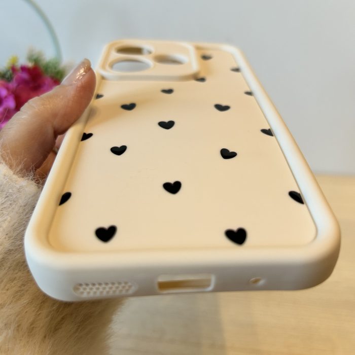Чохол для Xiaomi redmi 13 4g силіконовий з малюнком TPU Pictures Case білий із сердечками - Зображення 6
