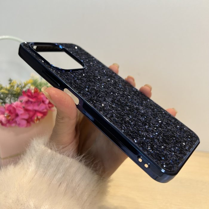 Чохол на xiaomi redmi 13 силіконова жіноча накладка блискуча Diamond shine синій - Зображення 6