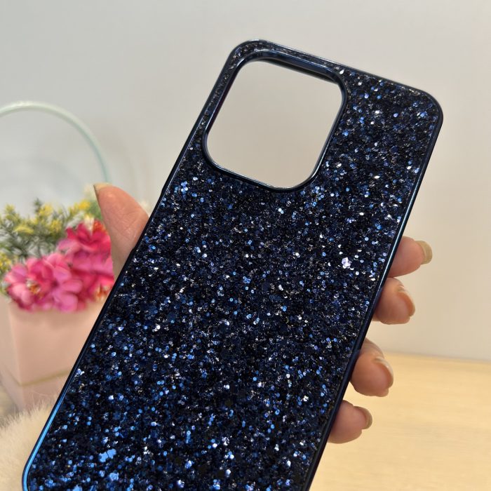 Чохол на xiaomi redmi 13 силіконова жіноча накладка блискуча Diamond shine синій - Зображення 8