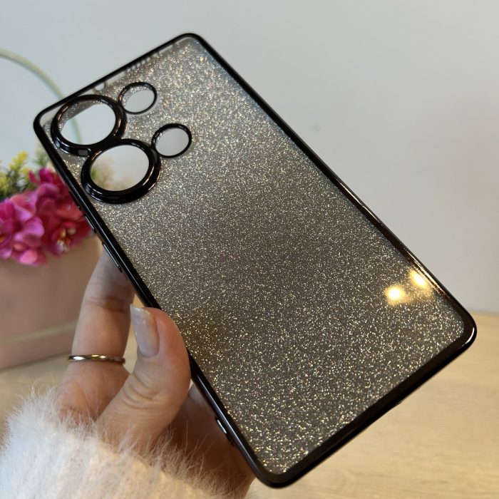 Чохол на xiaomi redmi Note 13 pro 4g силіконова жіноча накладка блискучий градієнт серый - Зображення 6