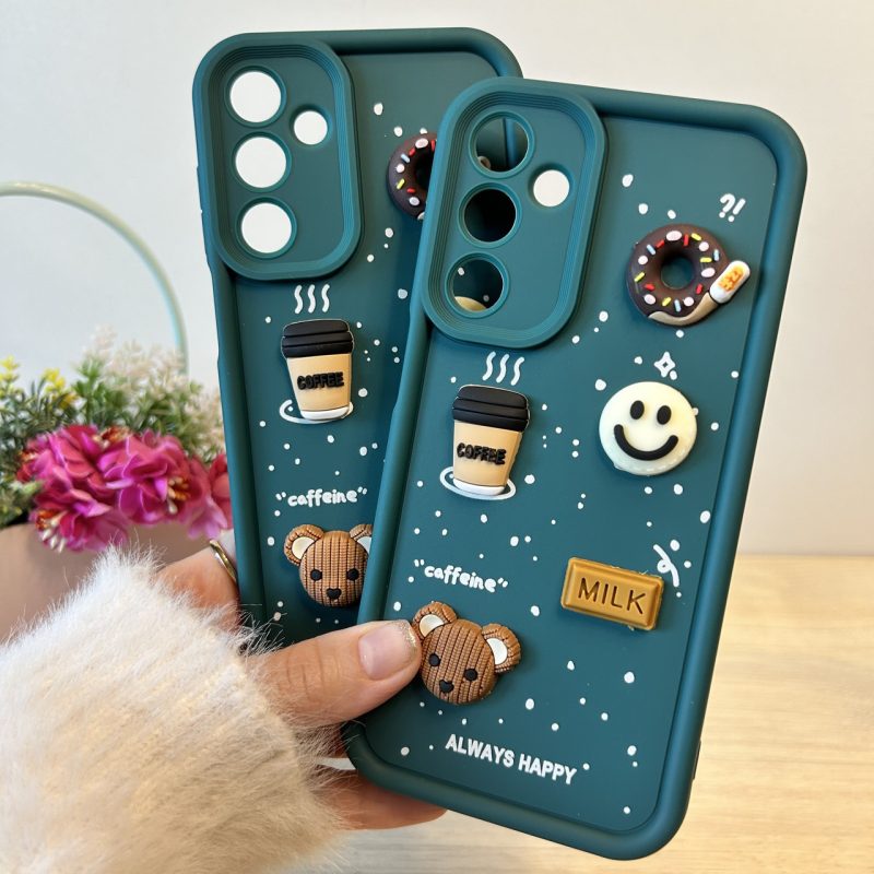 Чохол на Samsung A25 5g силіконовий з 3-D наклейками TPU Toys Case (зелений)