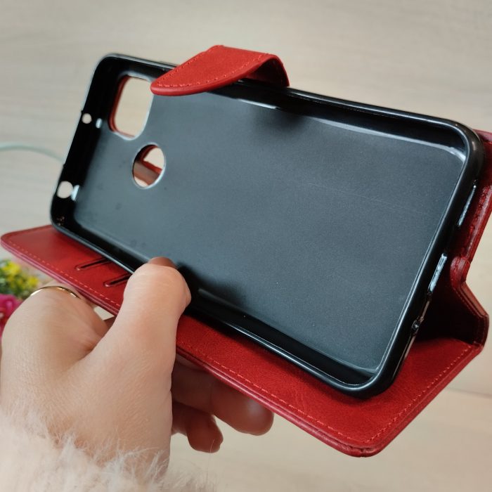Чохол для xiaomi redmi 10a книжка підставка з хлястиком і кишенями під картки синій - Зображення 6